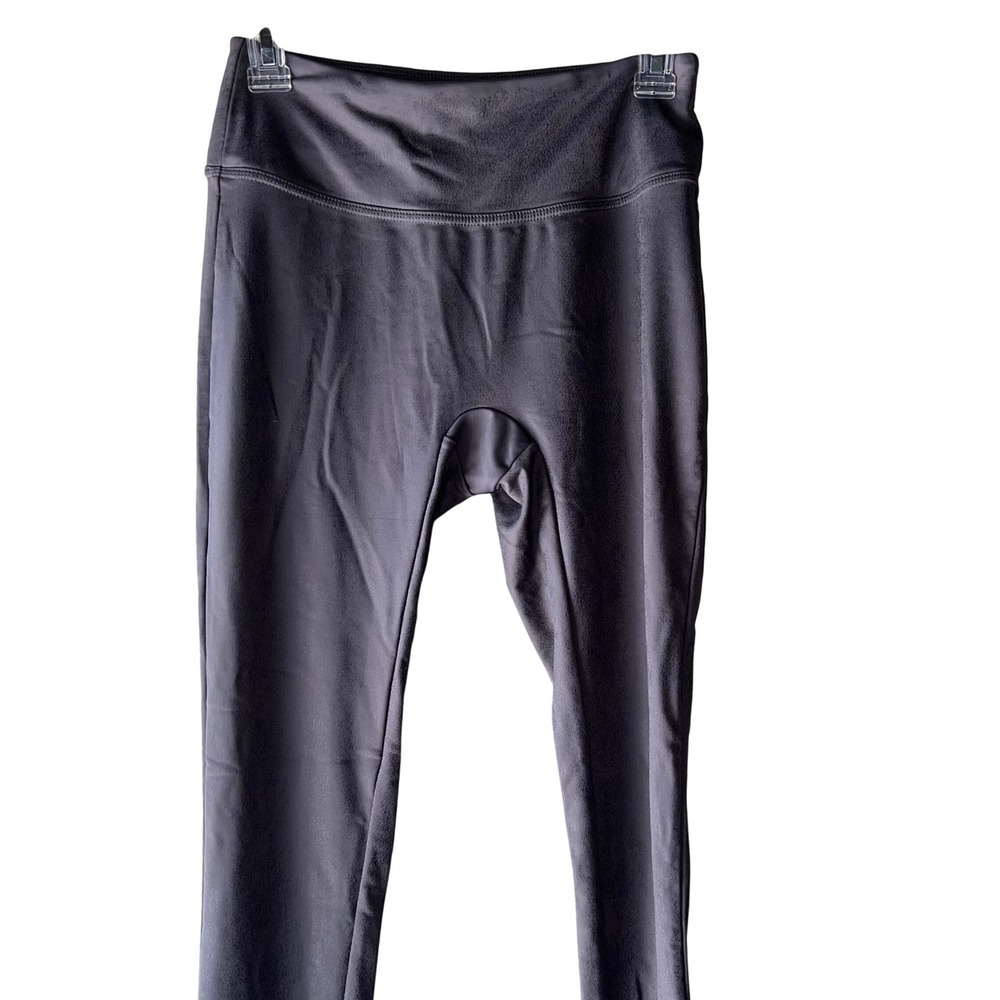 All Worthy Hunter McGrady Faux leather Leggings Gunmetal High‎ Rise S EUC